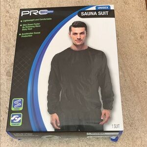 PROStrength Unisex Black Sauna Suit Size L/XL NEW Lightweight Slim down faster